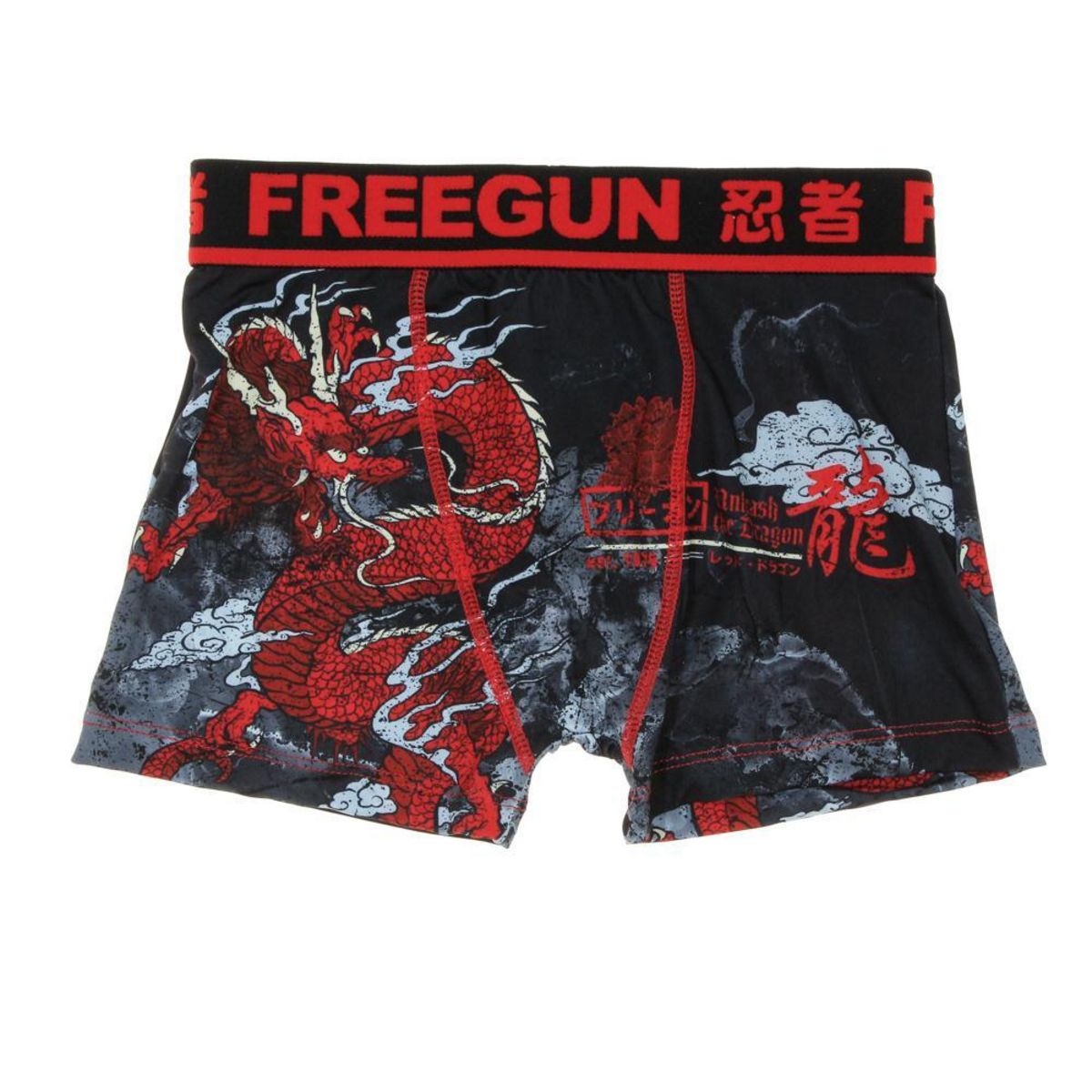 FREEGUN Boxer /Rouge Garçon Freegun Dragon