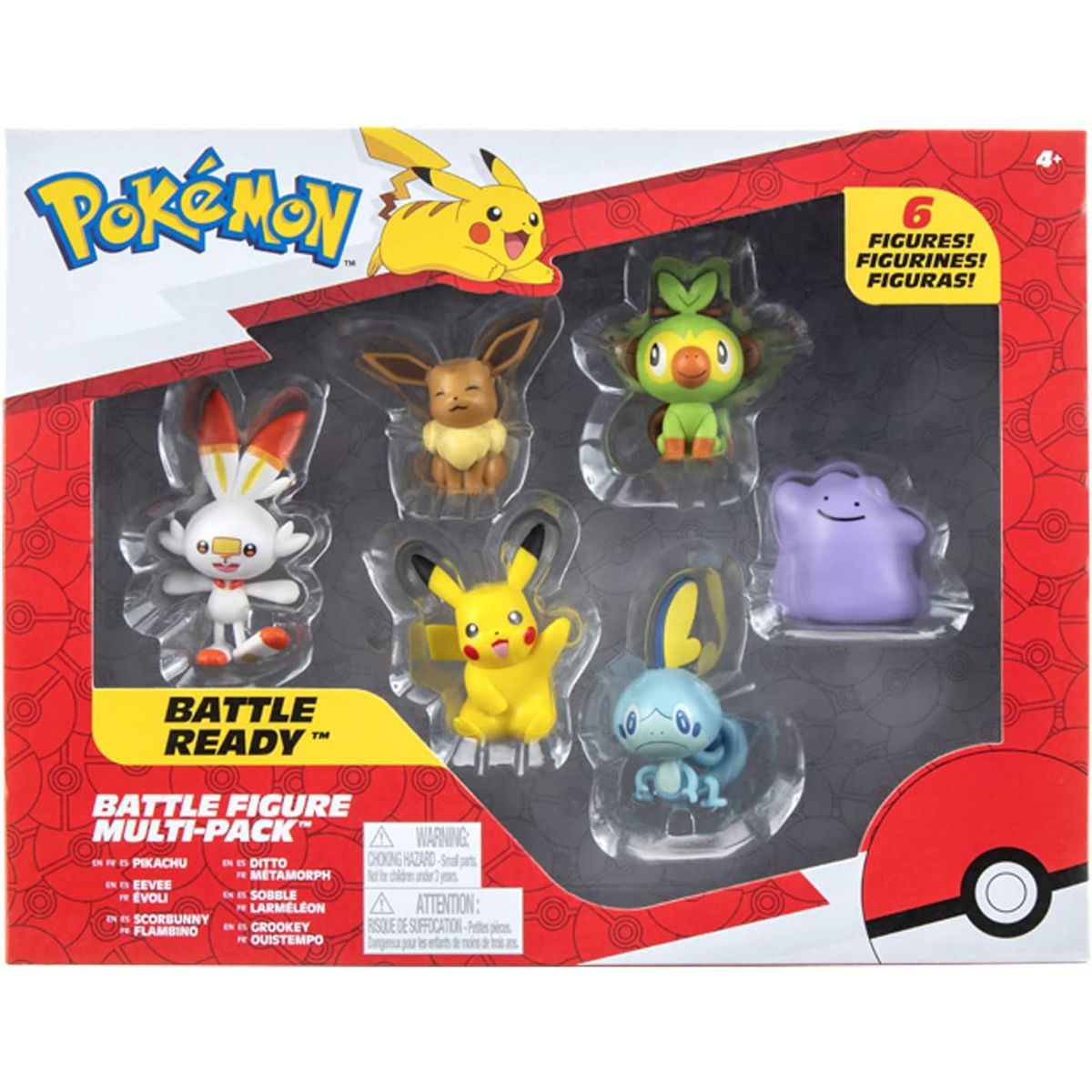 BANDAI Pack de 6 figurines Pokémon Collection n°2