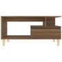 Voir la diapositive 5 : VIDAXL Table basse Chene marron 90x49x45 cm Bois d'ingenierie