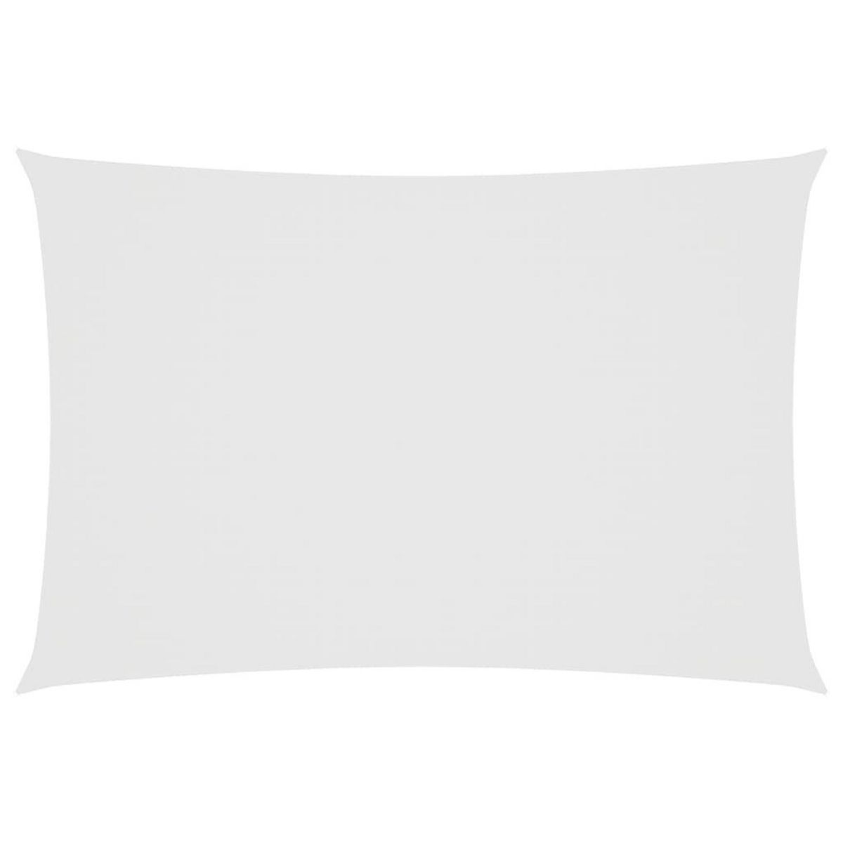 VIDAXL Voile de parasol tissu oxford rectangulaire 2,5x4,5 m blanc