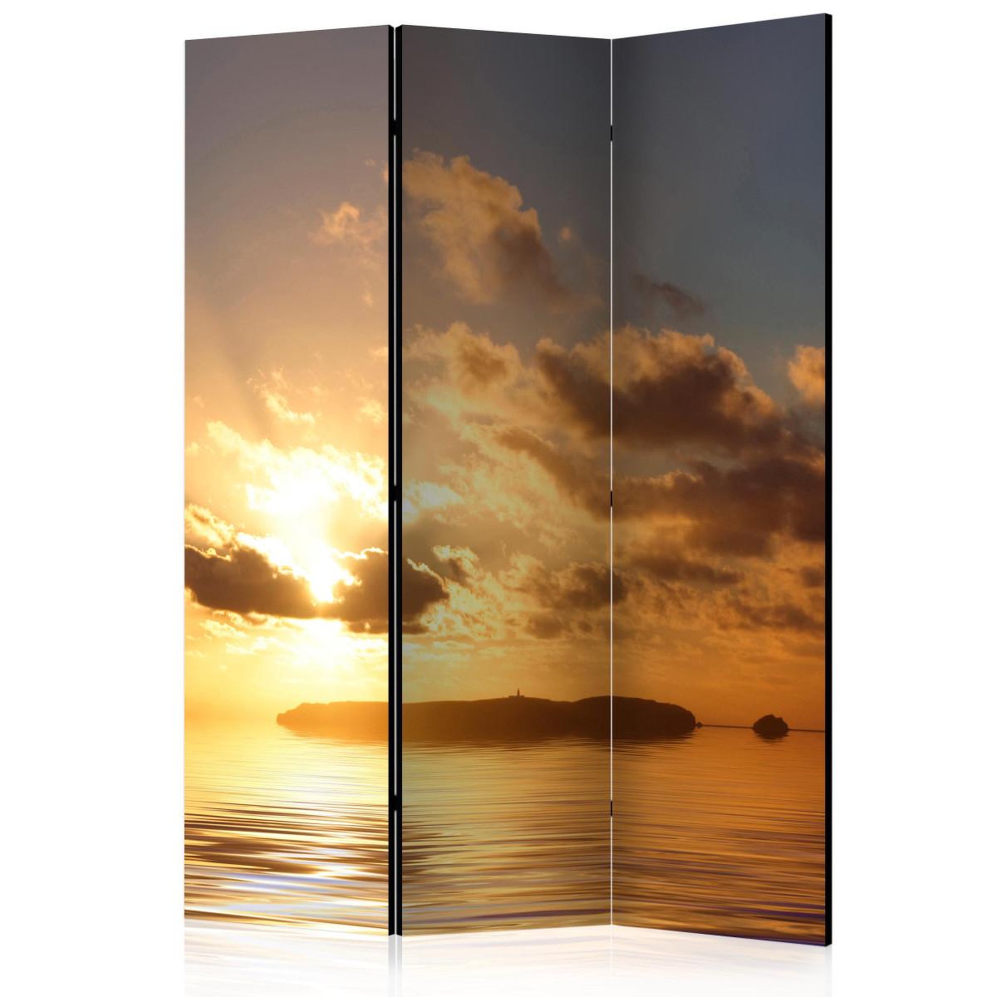 Paris Prix Paravent 3 volets  sea sunset  135x172cm