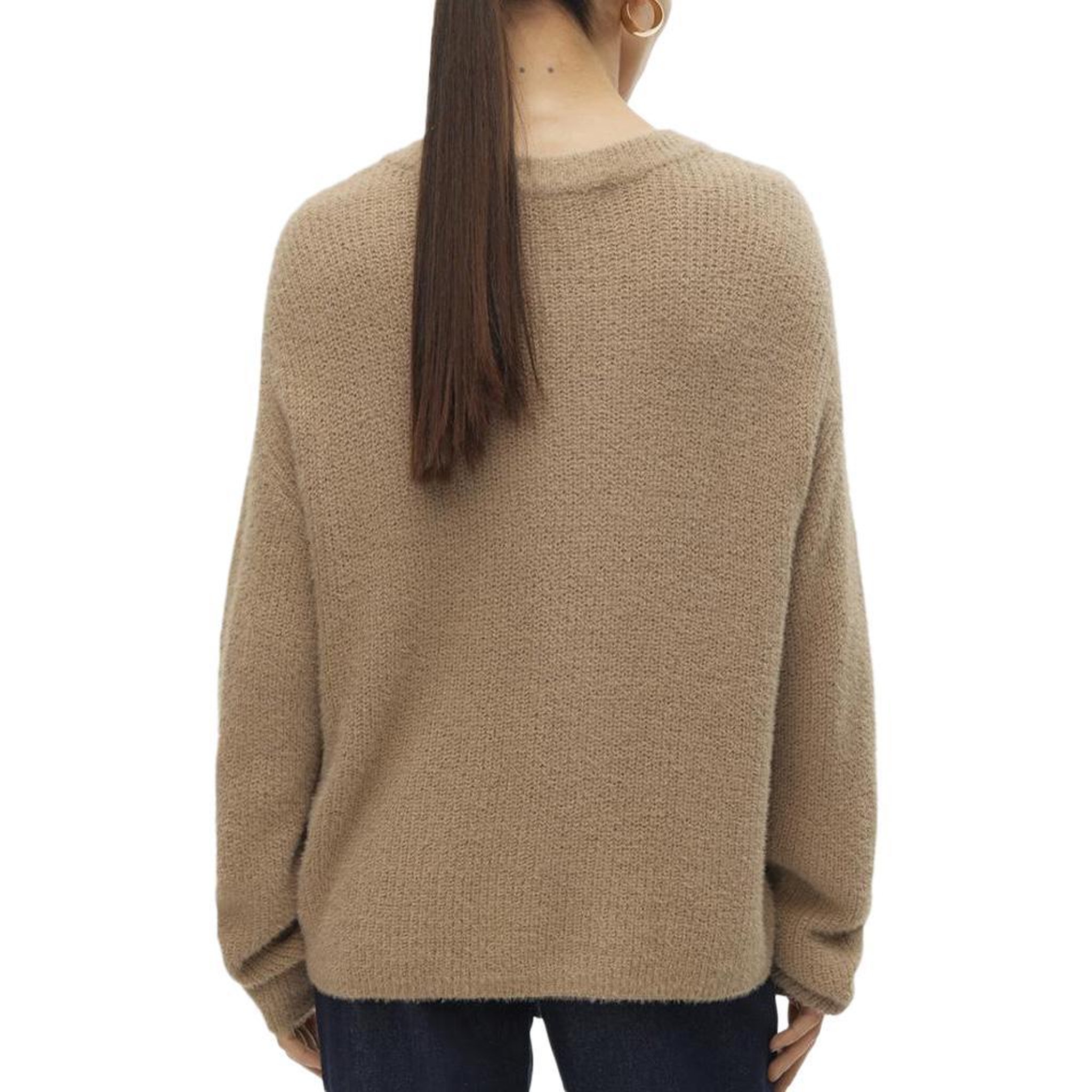 Voir la diapositive 2 : Vero Moda Pull Marron Clair Femme Vero Moda Puff