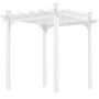 Voir la diapositive 1 : OUTSUNNY Pergola autoportante style contemporain - Toit terrasse à décorer - dim. 2,3L x 2,3l x 2,3H m - bois sapin blanc