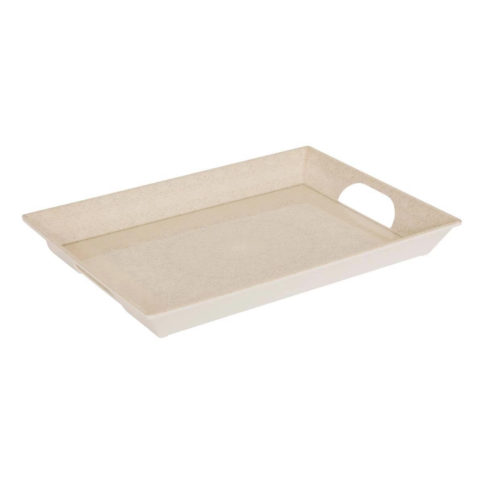 SECRET DE GOURMET Plateau de service en mélamine  solène  40cm beige