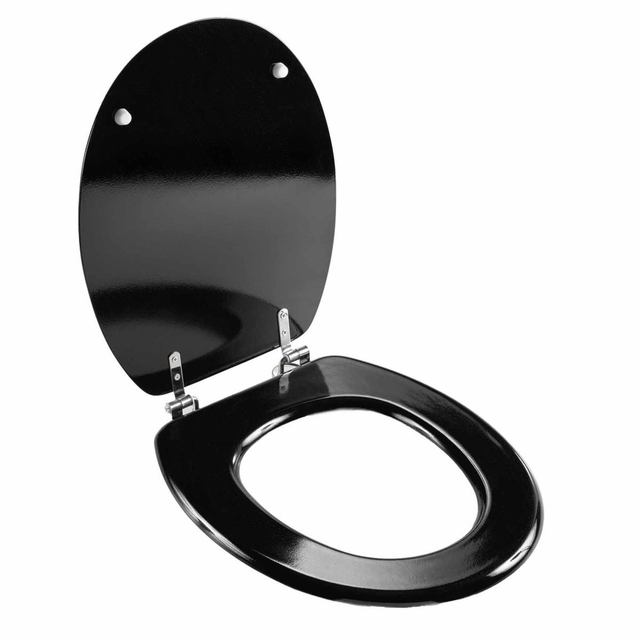 Voir la diapositive 3 : Douceur d'Intérieur Abattant wc imprimé  aquamarbre  47cm noir & or