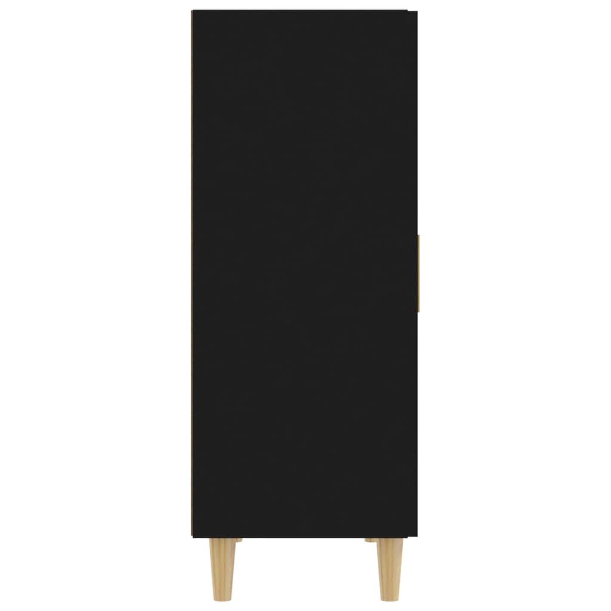 Voir la diapositive 4 : VIDAXL Buffet Noir 70x34x90 cm Bois d'ingenierie