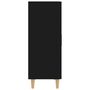 Voir la diapositive 4 : VIDAXL Buffet Noir 70x34x90 cm Bois d'ingenierie