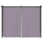 Voir la diapositive 3 : VIDAXL Tonnelle avec rideaux 3x3 m Anthracite Acier