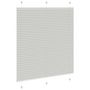 Voir la diapositive 4 : VIDAXL Store plisse gris clair 115x100cm largeur du tissu 114,4cm