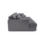 Voir la diapositive 5 : LISA DESIGN Collins - canapé droit 4 places avec double méridienne - assise profonde - velours côtelé grosses côtes