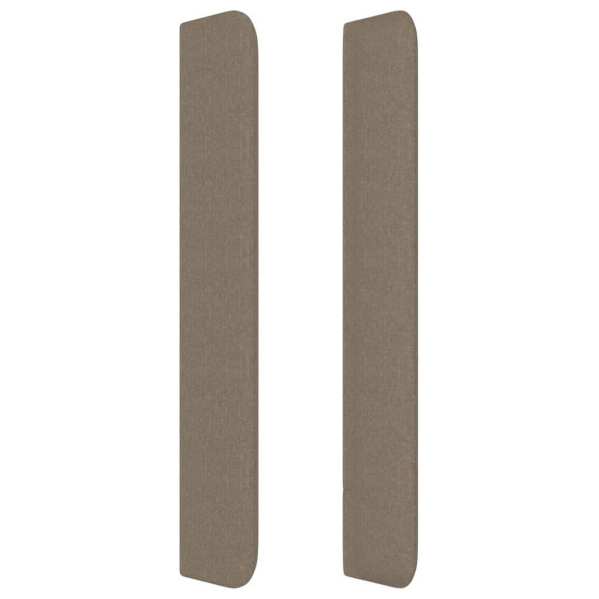 VIDAXL Tete de lit avec oreilles Taupe 103x16x118/128 cm Tissu