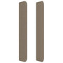 Voir la diapositive 4 : VIDAXL Tete de lit avec oreilles Taupe 103x16x118/128 cm Tissu
