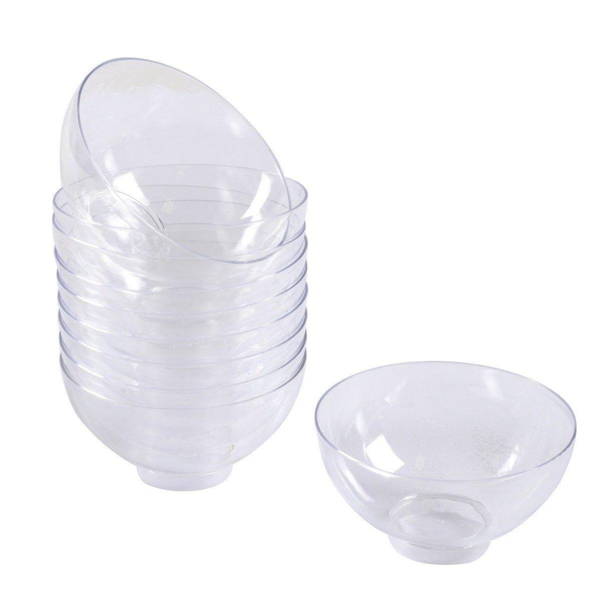 Paris Prix Lot de 25 Verrines Rondes en Plastique Réutilisable  Mini Apéritif  50ml Transparent