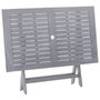 Voir la diapositive 5 : VIDAXL Ensemble a manger de jardin 5 pcs Bois d'acacia massif Gris