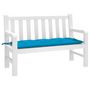 Voir la diapositive 3 : VIDAXL Coussin de banc de jardin bleu clair 120x50x7 cm tissu oxford