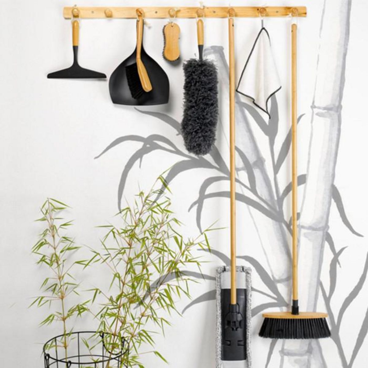 Paris Prix Serpillière pour Balai  Microfibre  Gris