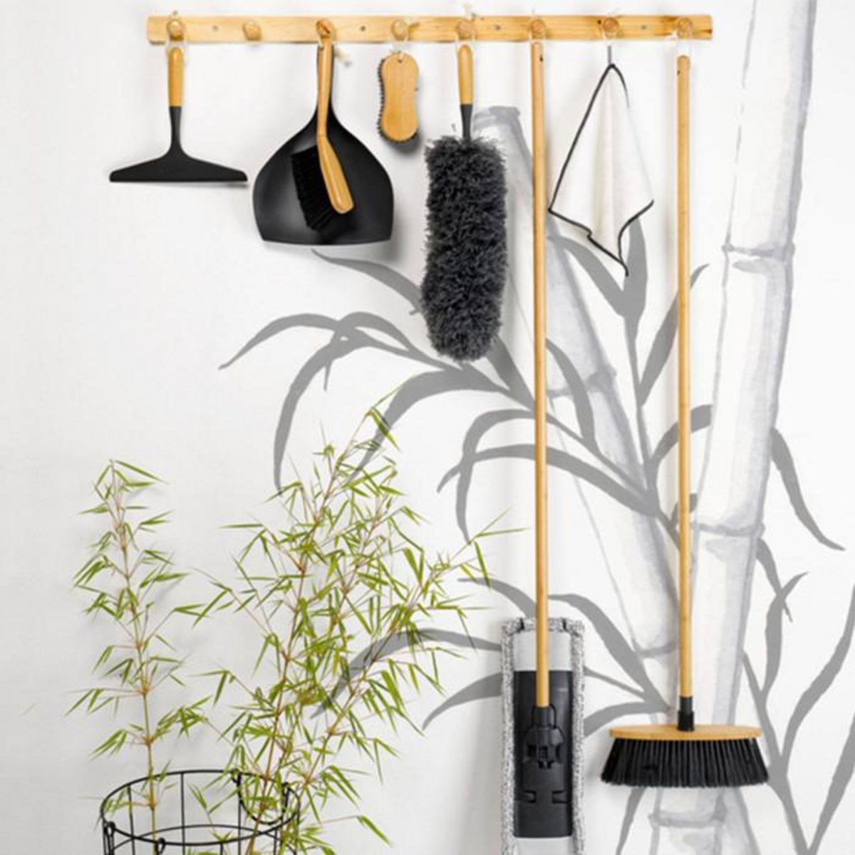 Paris Prix Serpillière pour Balai  Microfibre  Gris