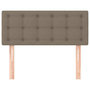 Voir la diapositive 3 : VIDAXL Tete de lit Taupe 100x5x78/88 cm Tissu