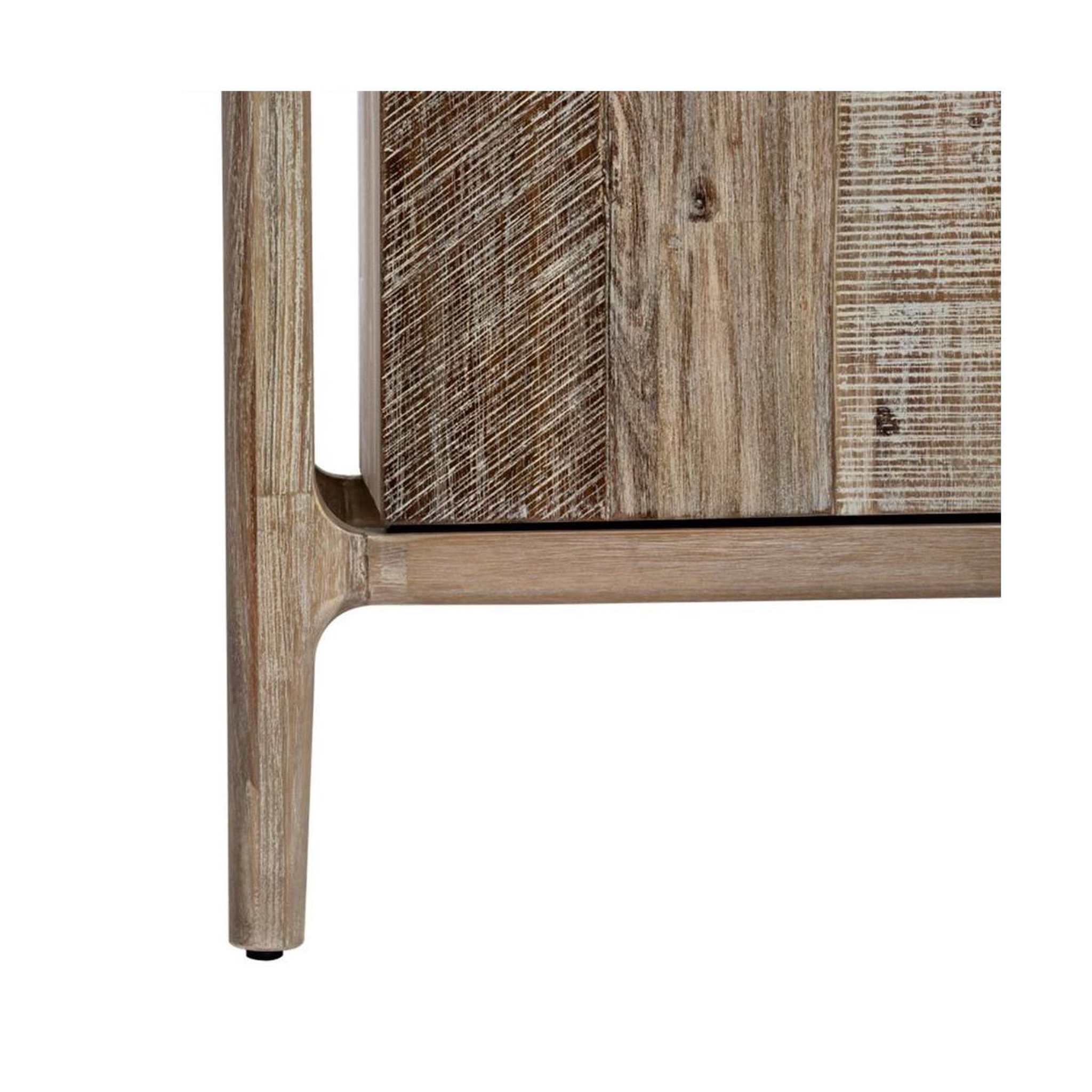 Voir la diapositive 4 : ATMOSPHERA Buffet 3 portes en bois  banila  160cm naturel