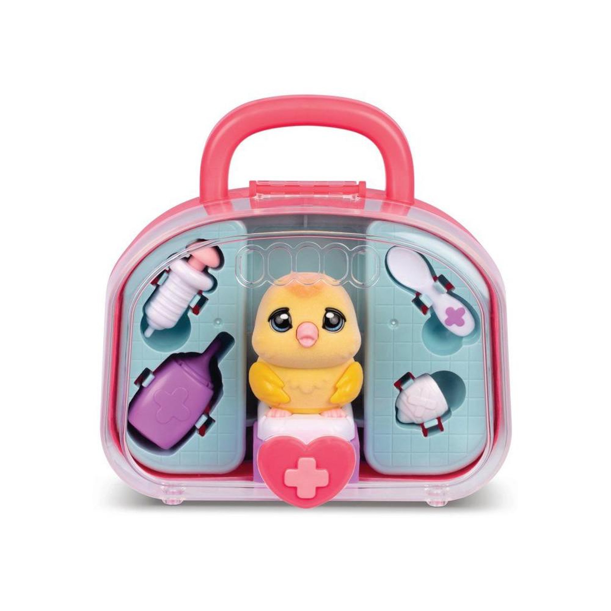 LITTLE LIVE PETS Coffret de jeu vétérinaire Little Live Pets Chirpy avec accessoires, 20+ sons et réactions, boîtier de transport