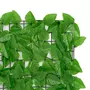 VIDAXL Ecran de balcon avec feuilles vert 500x100 cm