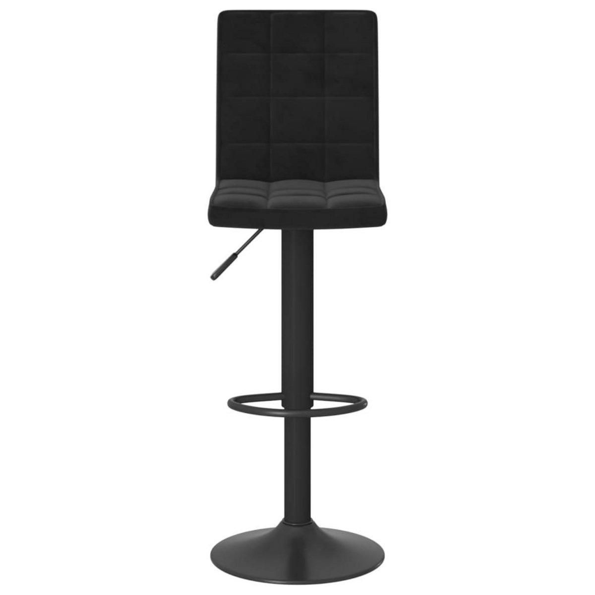 VIDAXL Tabourets de bar lot de 2 noir velours