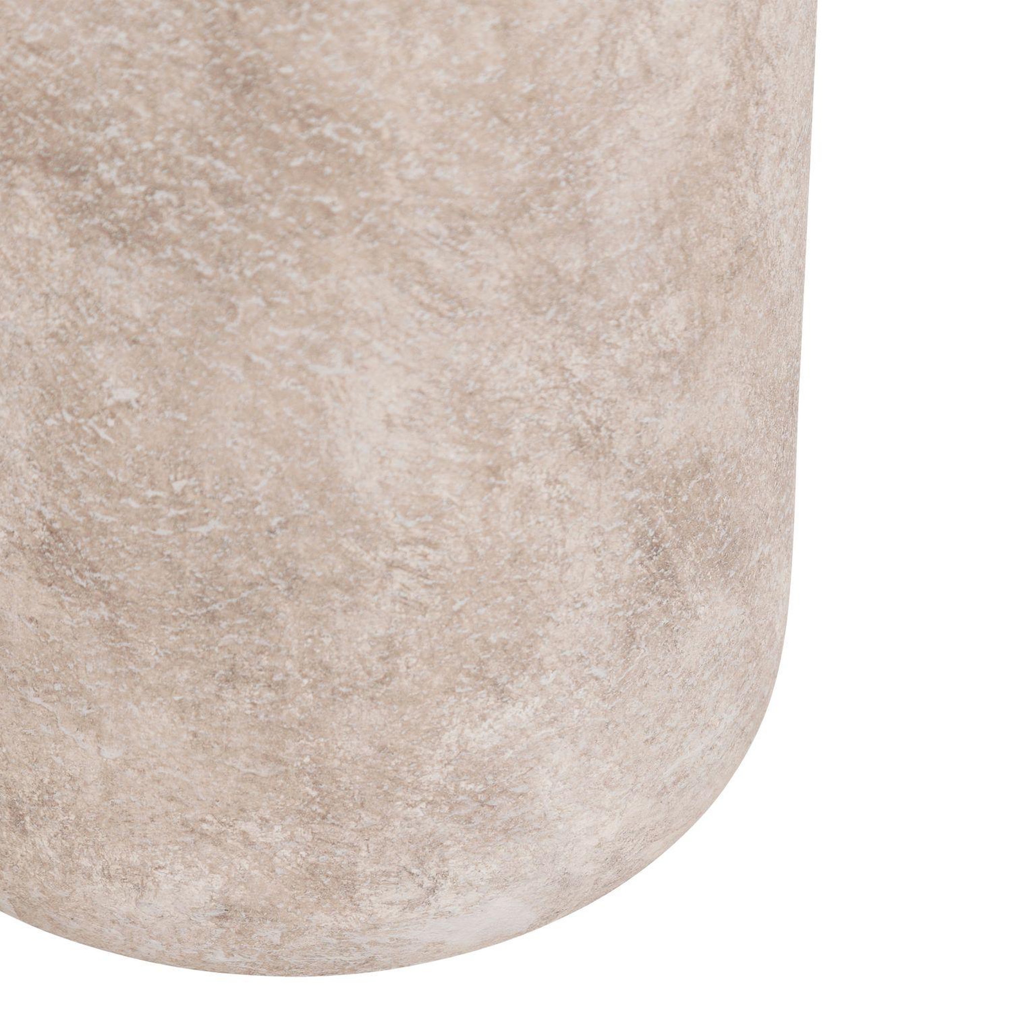 Voir la diapositive 5 : ATMOSPHERA Lampadaire cylindrique effet travertin erin - gris