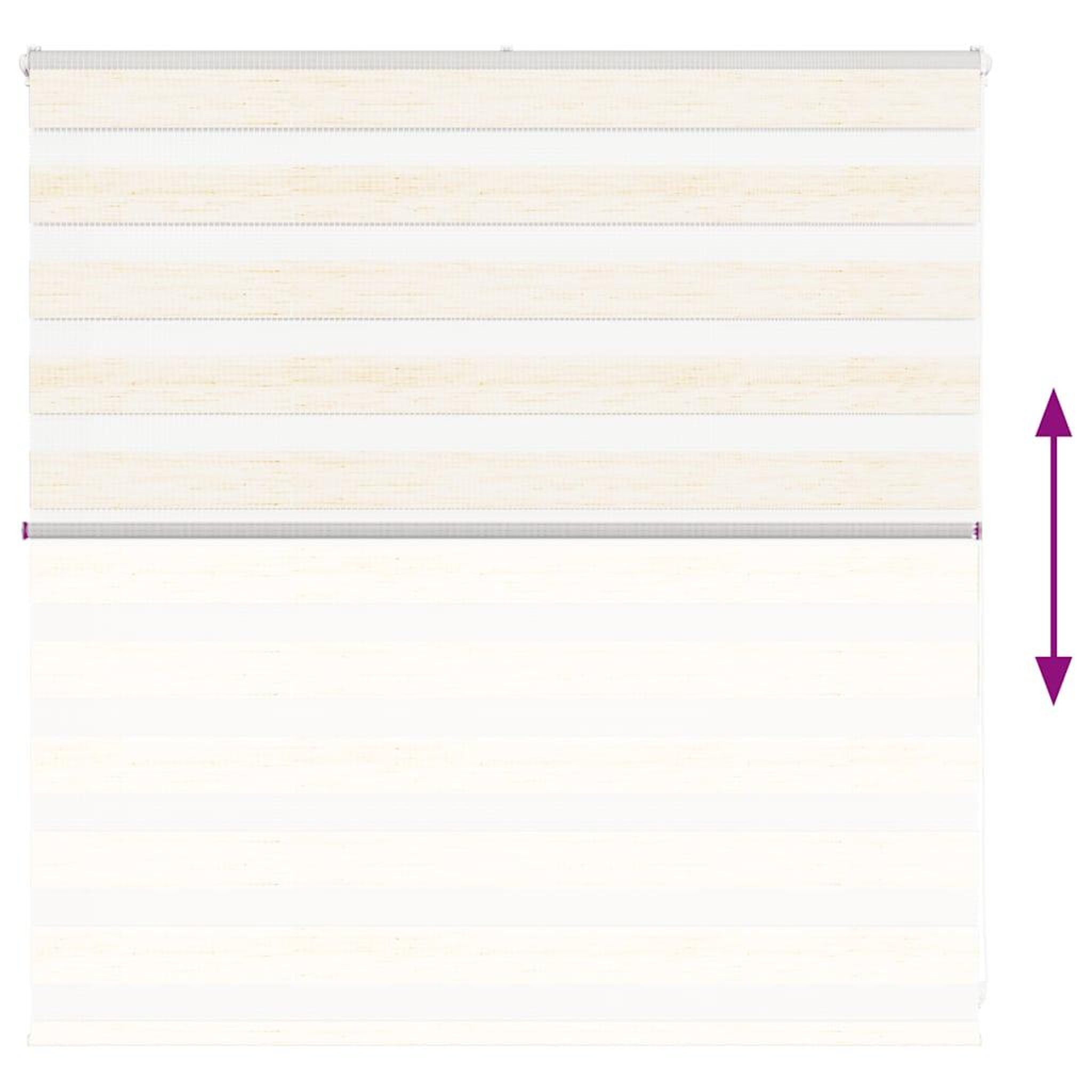 Voir la diapositive 5 : VIDAXL Store zebre beige marbre largeur du tissu 145,9 cm polyester