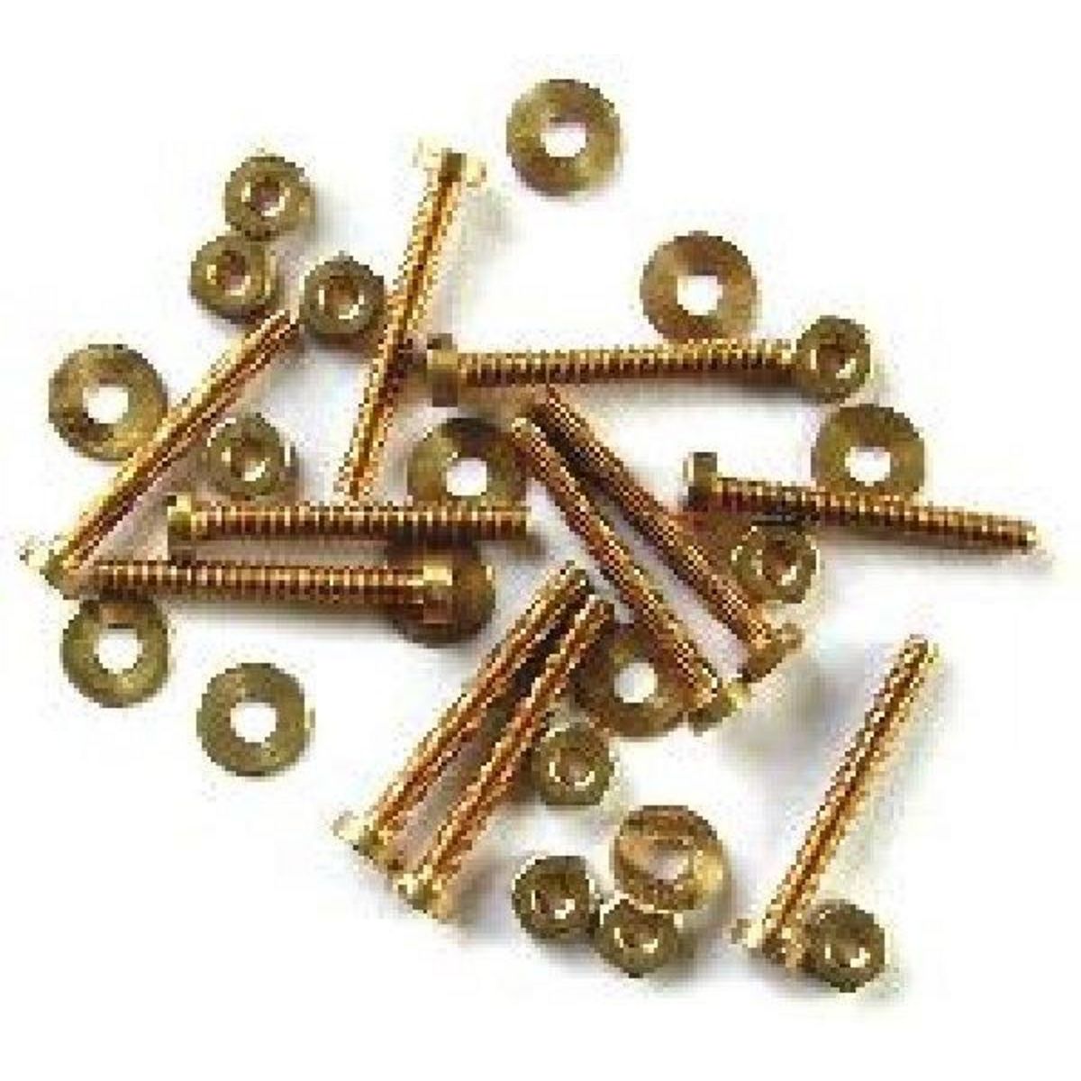 MAXICRAFT 10 vis (10 mm) + 10 rondelles + 10 écrous Ø 1,6 mm