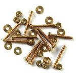 MAXICRAFT 10 vis (10 mm) + 10 rondelles + 10 écrous Ø 1,6 mm