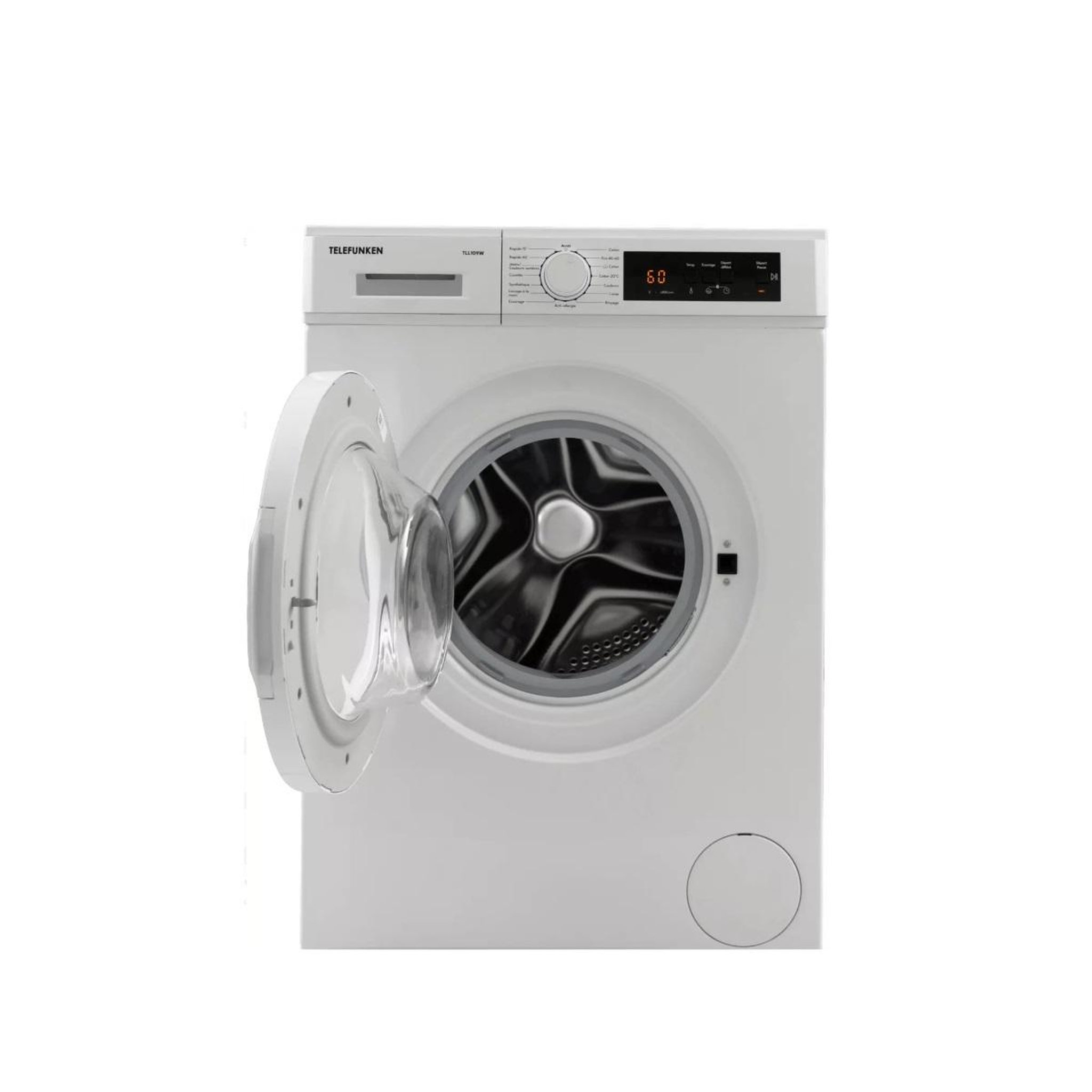 Voir la diapositive 3 : TELEFUNKEN Lave-linge frontal 9 kg 1000 tours/min blanc - tll109w