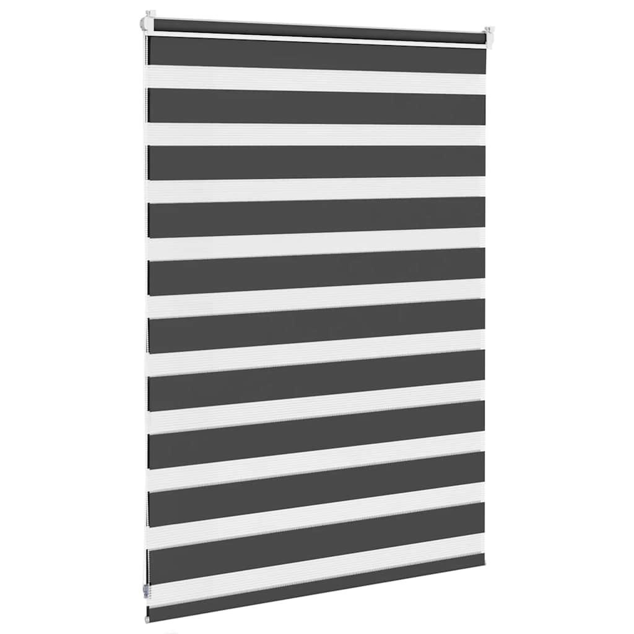 Voir la diapositive 4 : VIDAXL Store zebre noir 105x100 cm largeur du tissu 100,9 cm polyester