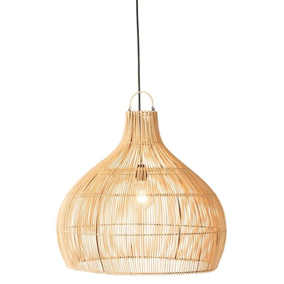 Paris Prix Abat-Jour Déco en Rotin  Poire  83cm Naturel