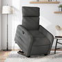Voir la diapositive 1 : VIDAXL Fauteuil inclinable Gris fonce Tissu