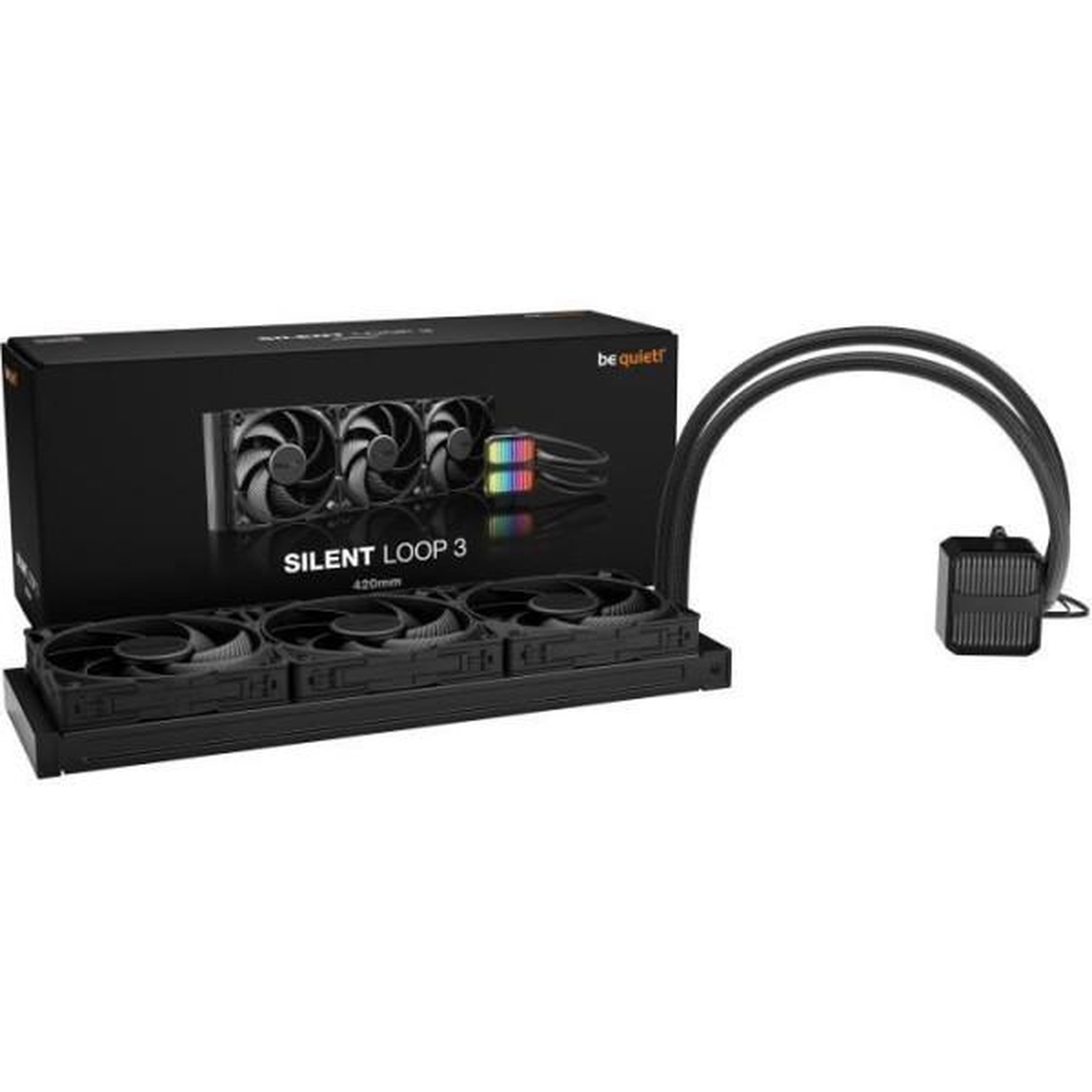 Voir la diapositive 6 : BE QUIET Watercooling - BE QUIET! - Silent Loop 3 - 420 mm - ARGB - Performance et Esthétique