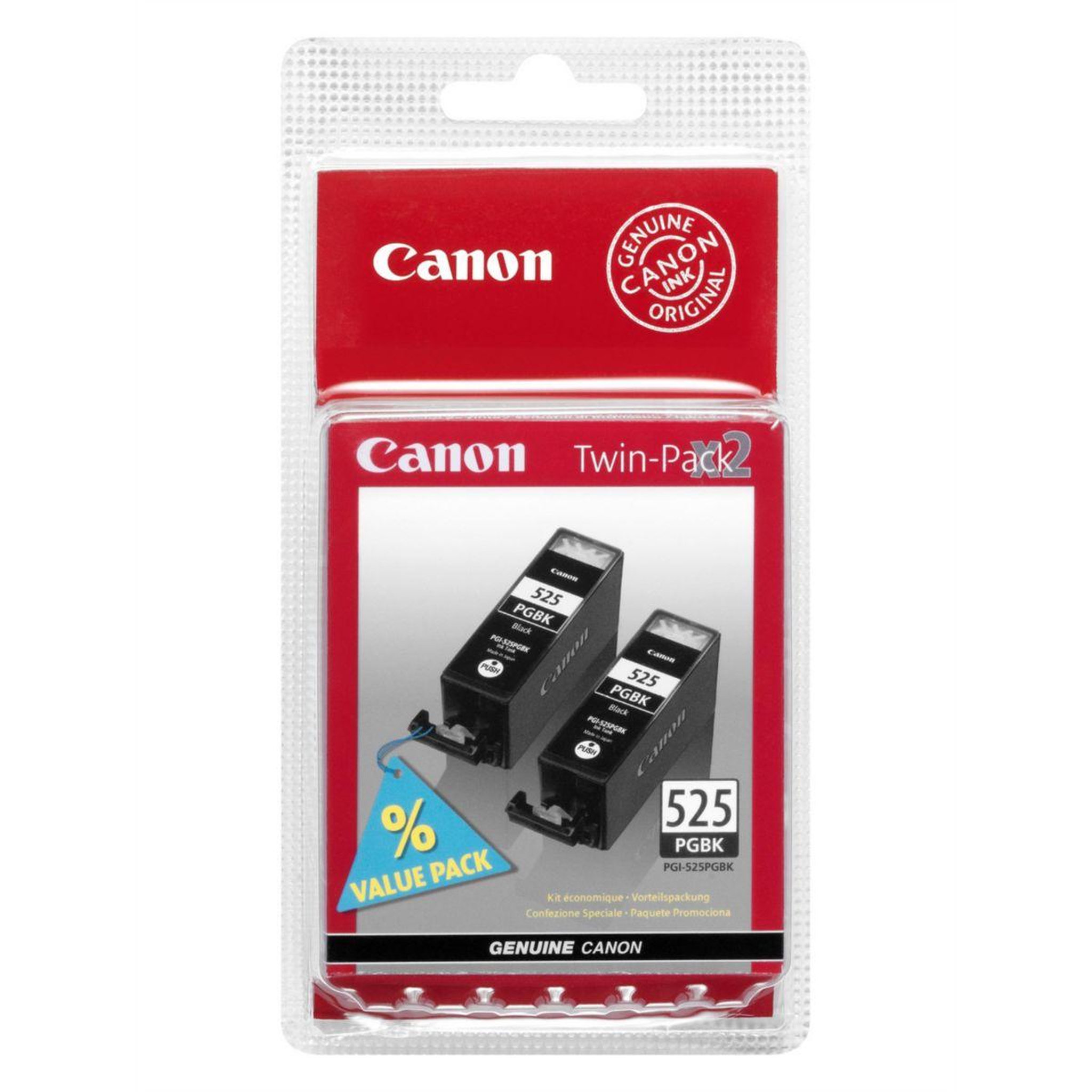 Canon Cartouche d'encre pgi525bk (2 cartouches noires)