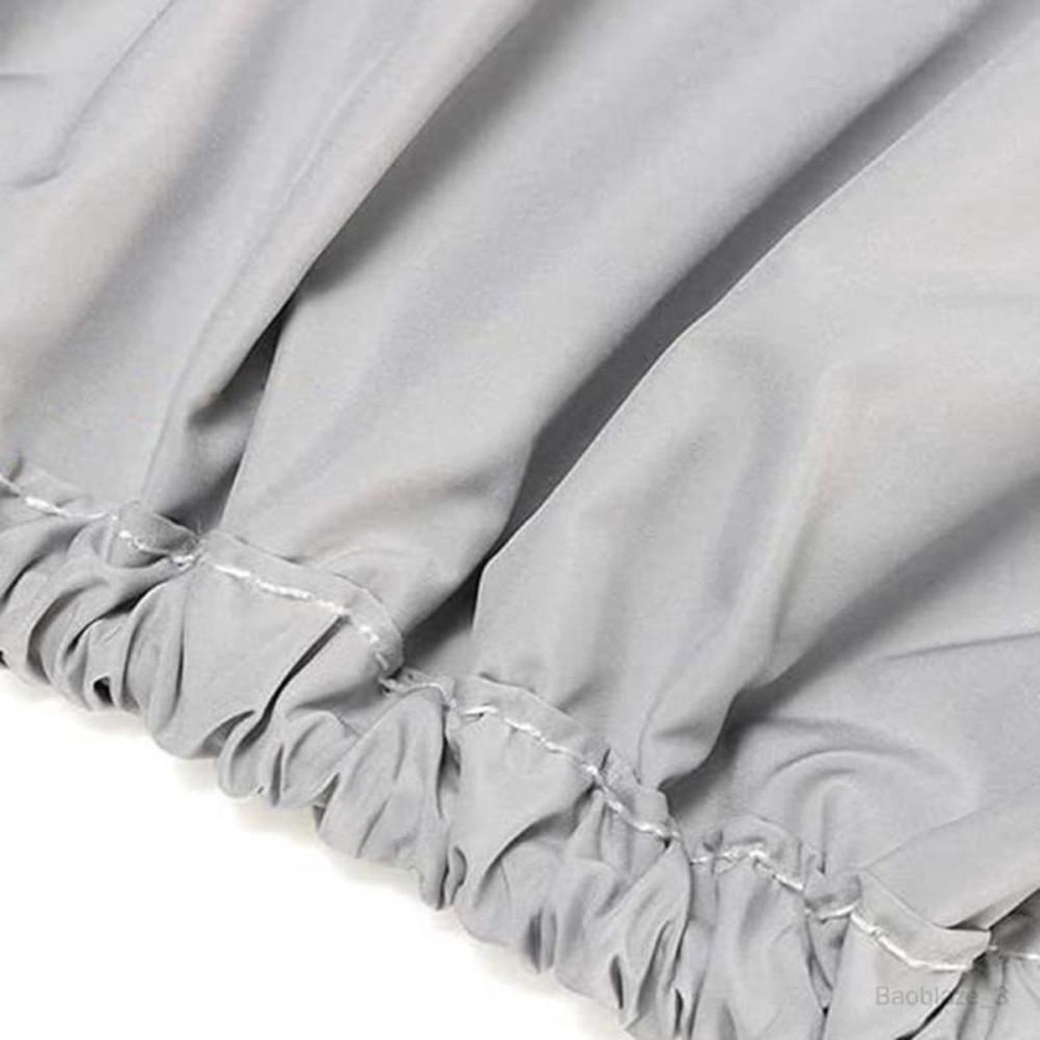 Voir la diapositive 3 : Housse de protection pour échelle à coulisse pliable 4 marches Oxford 2100 argent clair, ouverture élastique, format sac de rangement 50 x 6,5 x 154 cm