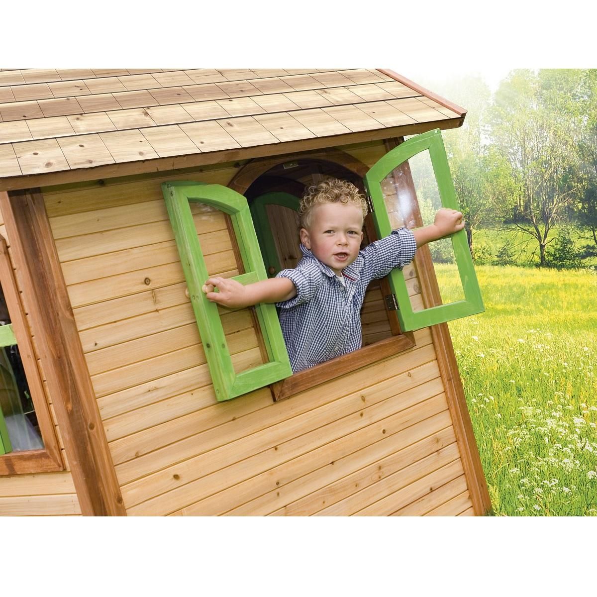 PRAGMA Cabane de jardin pour enfant - Bois - H1.74m - Julia