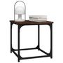 Voir la diapositive 4 : VIDAXL Table d appoint Chêne fumé 40x40x40 cm Bois d ingénierie