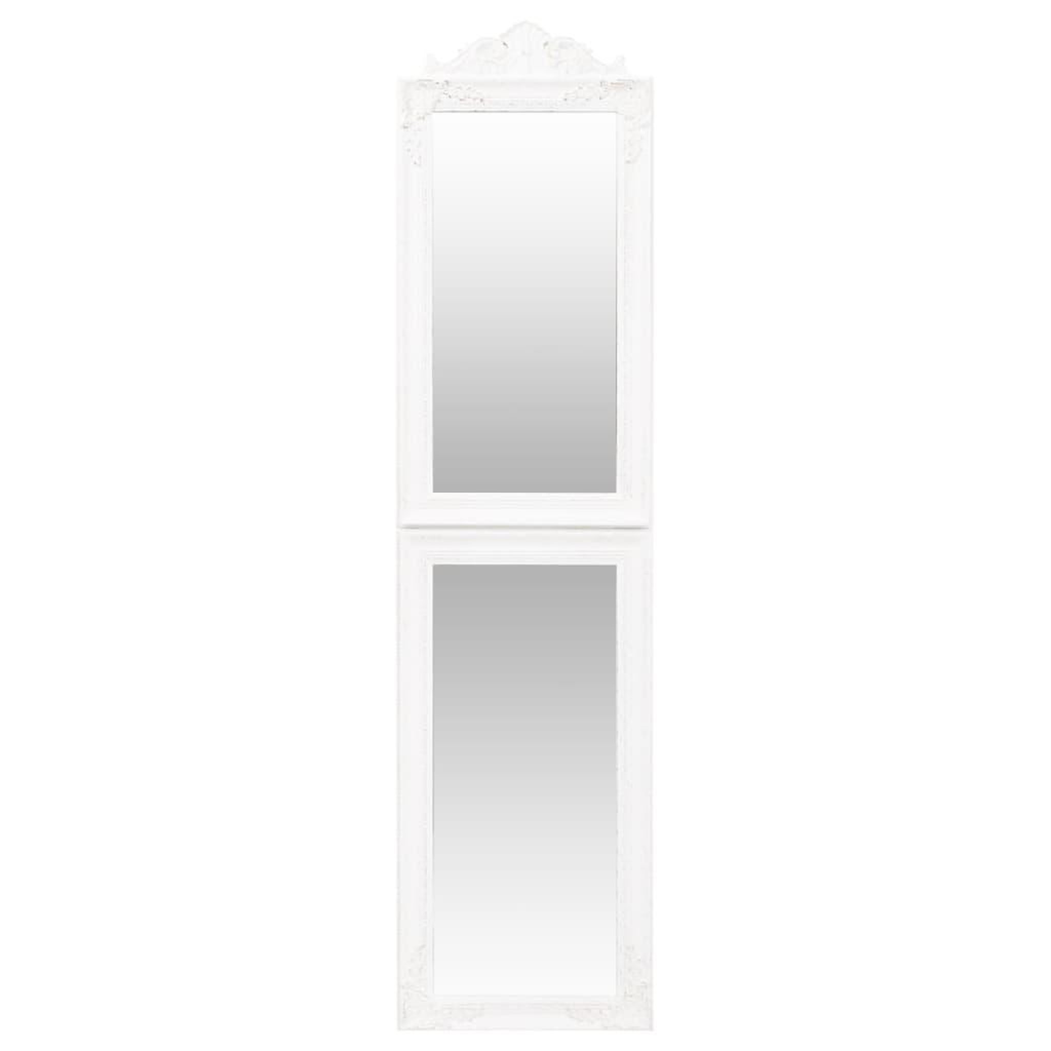 Voir la diapositive 3 : VIDAXL Miroir sur pied blanc 40x160 cm