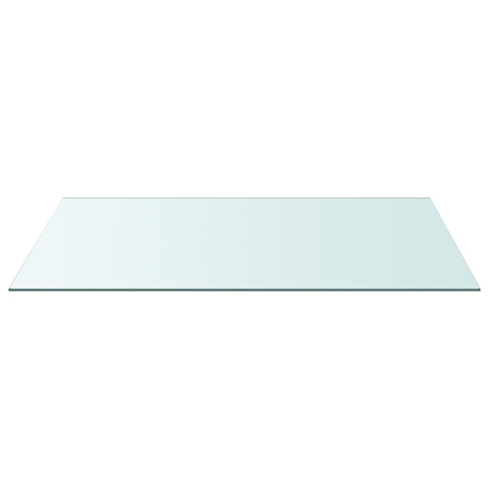 Voir la diapositive 2 : VIDAXL Dessus de table Transparent 50x100 cm Verre trempe