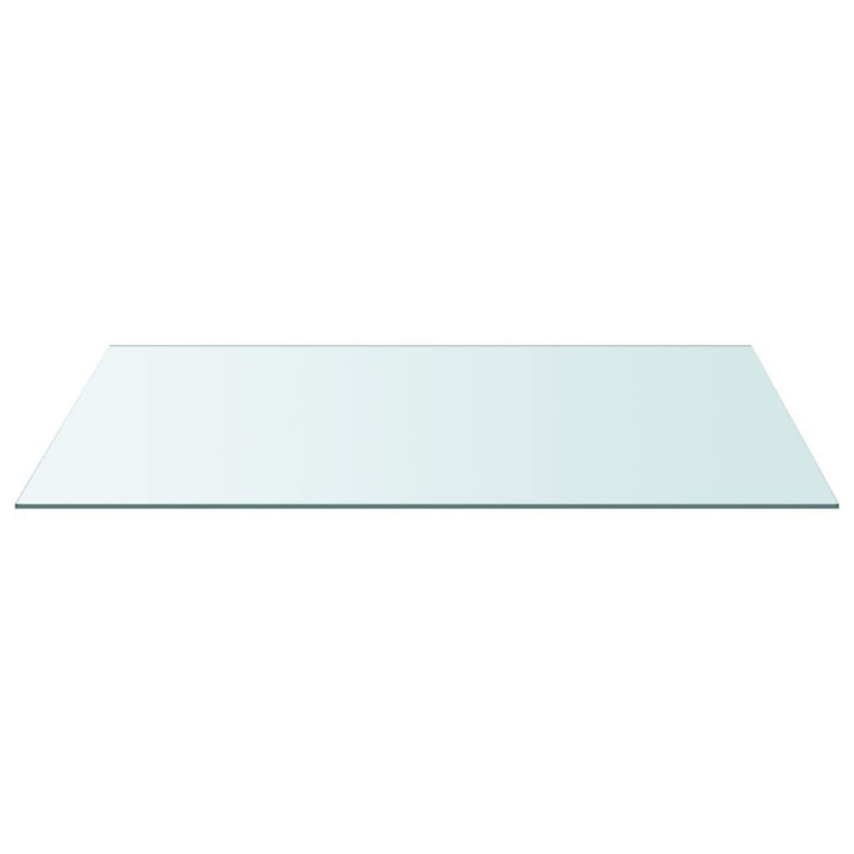 VIDAXL Dessus de table Transparent 50x100 cm Verre trempe