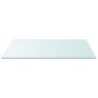 Voir la diapositive 2 : VIDAXL Dessus de table Transparent 50x100 cm Verre trempe