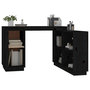 Voir la diapositive 5 : VIDAXL Bureau Noir 110x50x75 cm Bois massif de pin