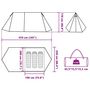 Voir la diapositive 6 : VIDAXL Tente de camping 3 personnes vert impermeable