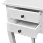 Voir la diapositive 3 : VIDAXL Bureau français en bois avec pieds courbes et 5 tiroirs