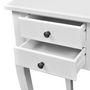 Voir la diapositive 3 : VIDAXL Bureau français en bois avec pieds courbes et 5 tiroirs