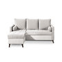 Voir la diapositive 1 : BEST MOBILIER Polar - canapé d'angle réversible convertible - en velours au design scandinave - 4 places