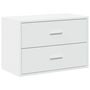 Voir la diapositive 2 : VIDAXL Armoire avec 2 tiroirs blanc 60x31x40 cm bois d ingénierie