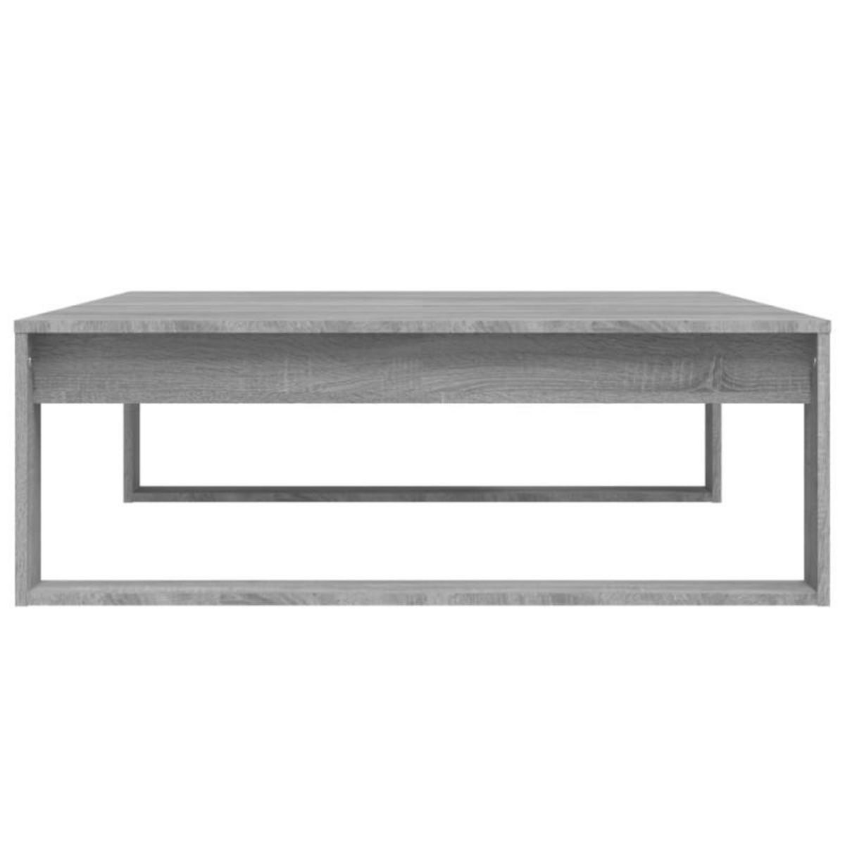 VIDAXL Table basse Sonoma gris 100x100x35 cm Bois d ingénierie